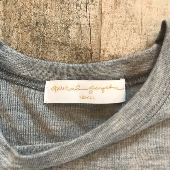 Spiritual Gangster Trust Your Soul Gray Top - Picture 2 of 11
